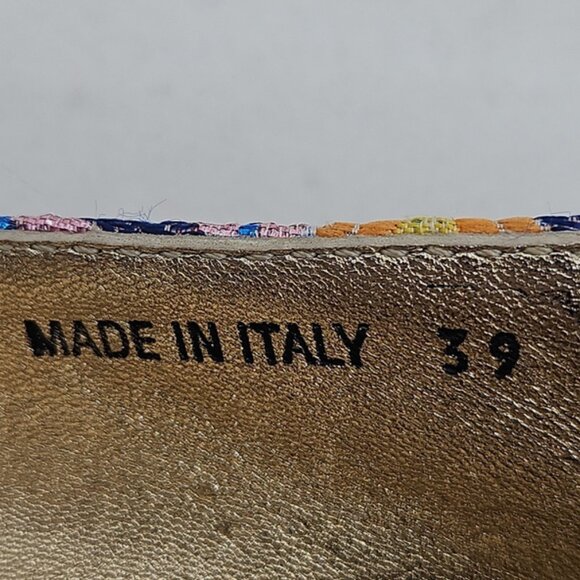 Prada Multicolor Floral Brocade Jacquard 20mm Espadrille EU 39 (US 8.5) - Picture 8 of 12